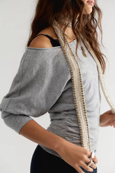 We The Free Europa Off-The-Shoulder Long Sleeve Top