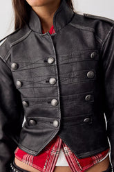 We The Free Ryland Vegan Leather Band Jacket