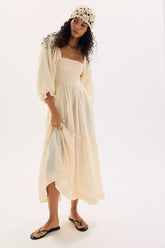 Dahlia Embroidered Maxi Dress