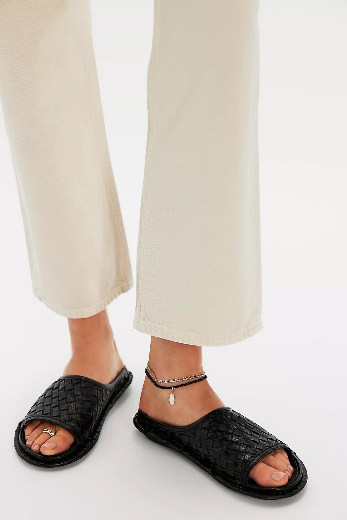VIBAe Saint Tropez Woven Slide Sandals
