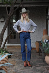 Vintage 1970s Gloria Vanderbilt High-Waist Straight Leg Jeans by Lauren Owen of Texas