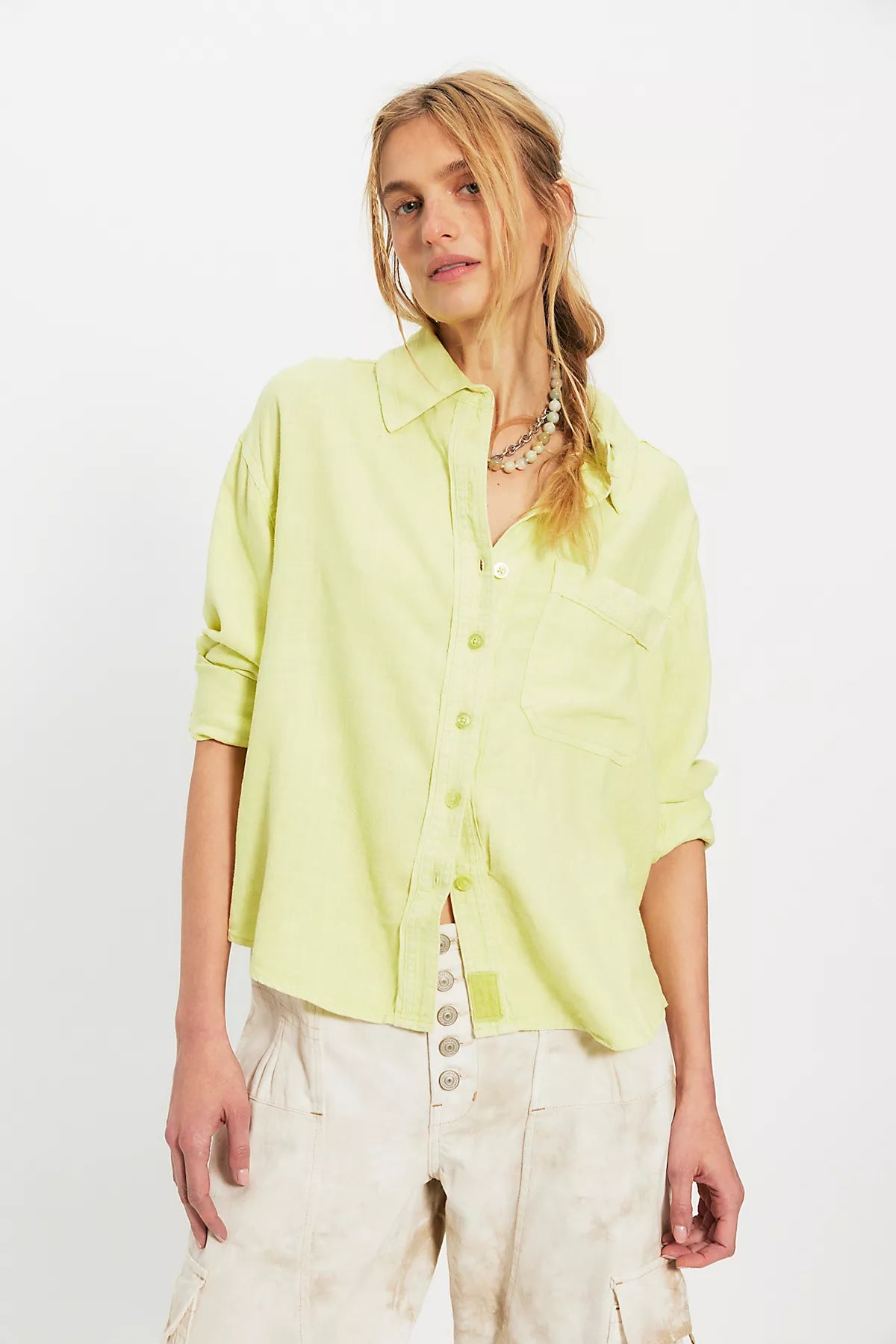 We The Free Laurel Linen Button Down Top