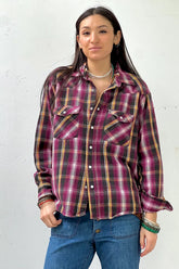 Vintage Dakota Plaid Snappy Top Selected by Anna Corinna