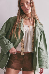 We The Free Collins Washed Canvas Funnel-Neck Jacket