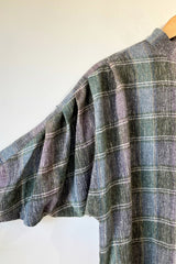 Vintage Issey Miyake Grey Plaid Shirt Selected by The Curatorial Dept.
