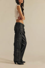 We The Free Tahiti Menswear Vegan Leather Pull-On Pants