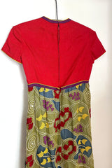 1960s Malcom Starr Embroidered Maxi Dress Selected by Grievous Angel Vintage