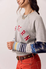 We The Free Western Craft Crew Neck Pullover