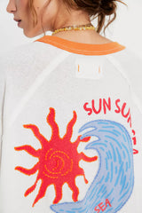 We The Free Giulia Embroidered Ringer Tee