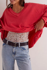 We The Free Venice V-Neck Sweatshirt