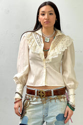 Vintage Gunne Sax Lacy Top Selected by Anna Corinna