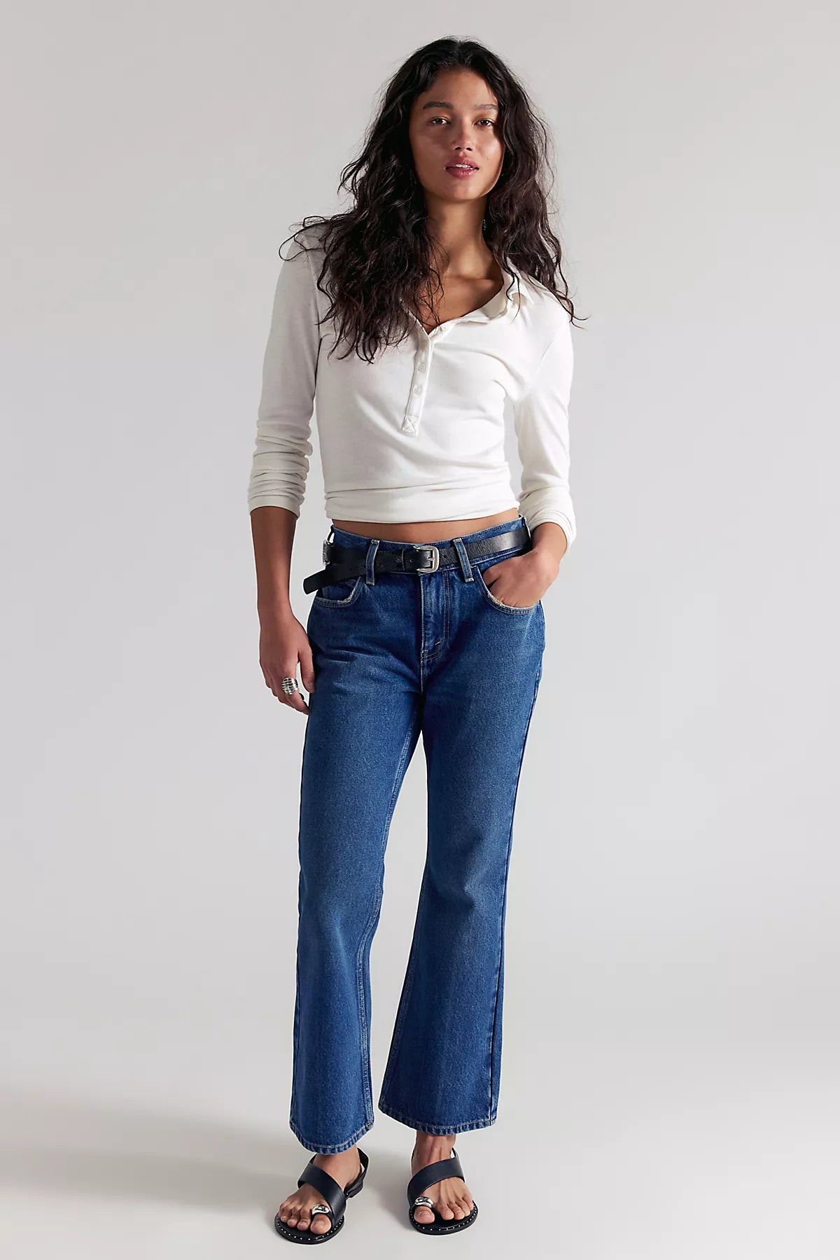 We The Free Elowen Cropped Flare Jeans