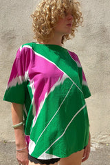 Vintage 1970s Issey Miyake Green Top Selected by The Curatorial Dept.