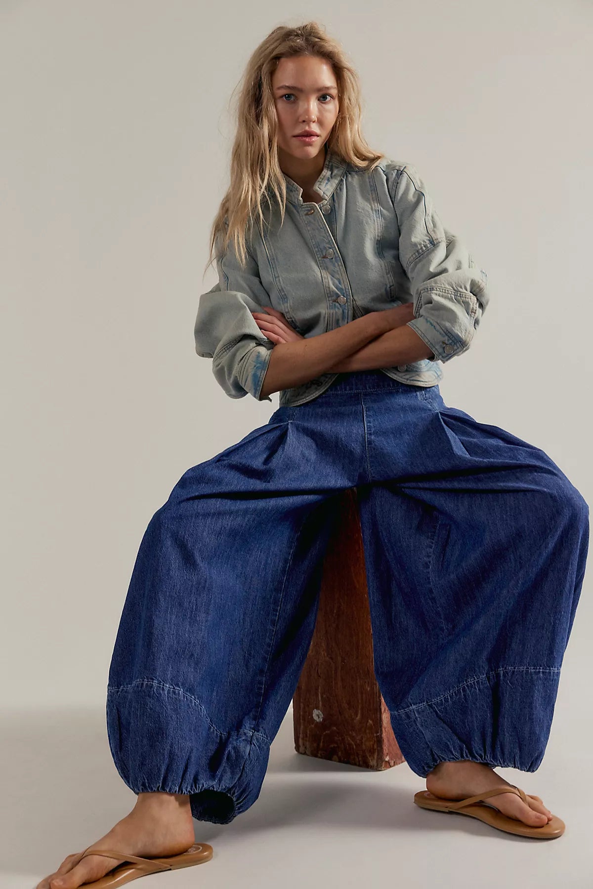 We The Free Moonflower Pull-On Balloon Jeans