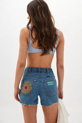 Wrangler X Lainey Wilson Embroidered Cowboy Shorts