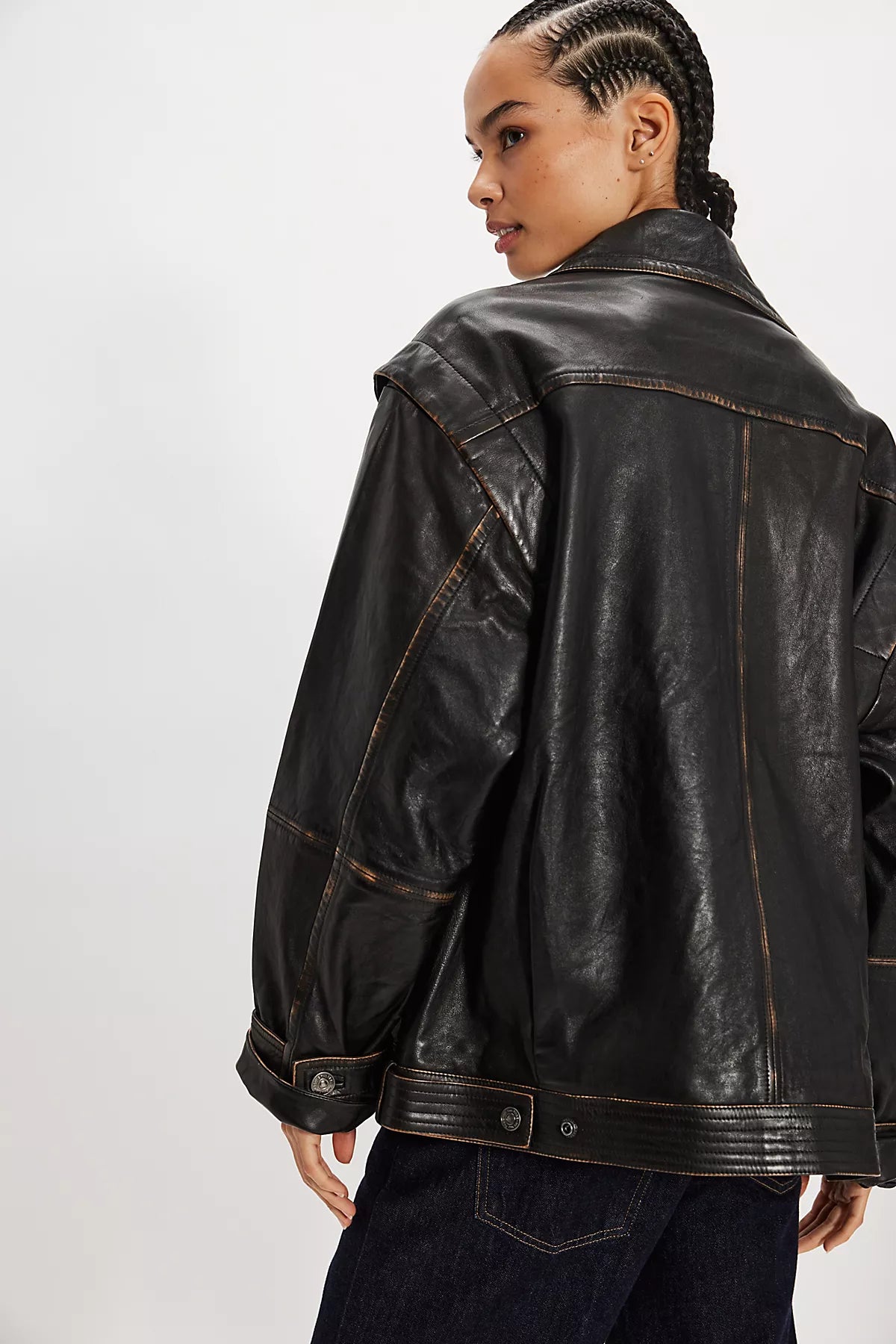 We The Free Parker Leather Jacket