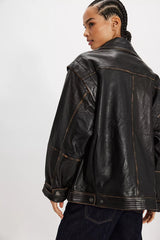 We The Free Parker Leather Jacket