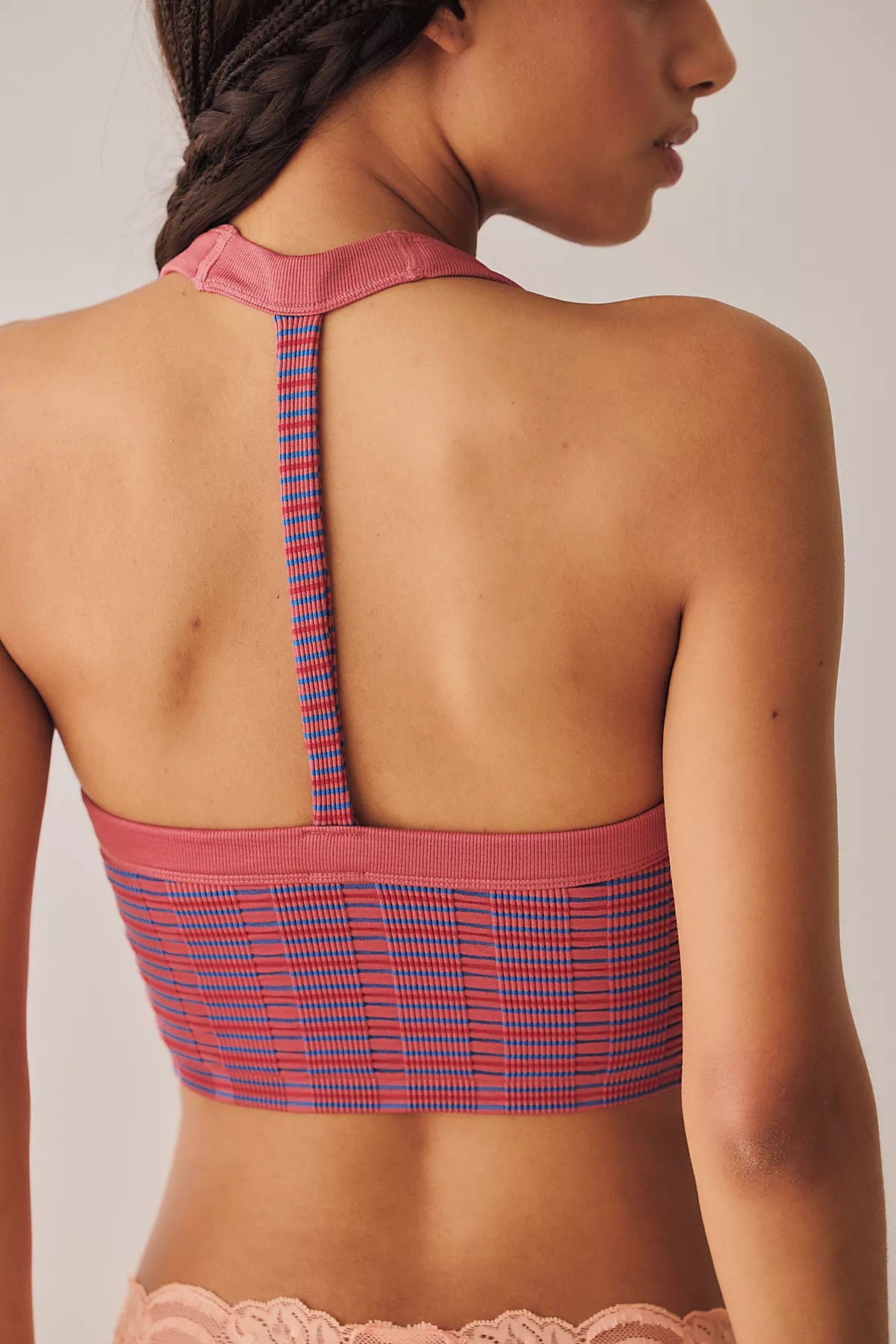 Wide Awake Striped Halter Tank