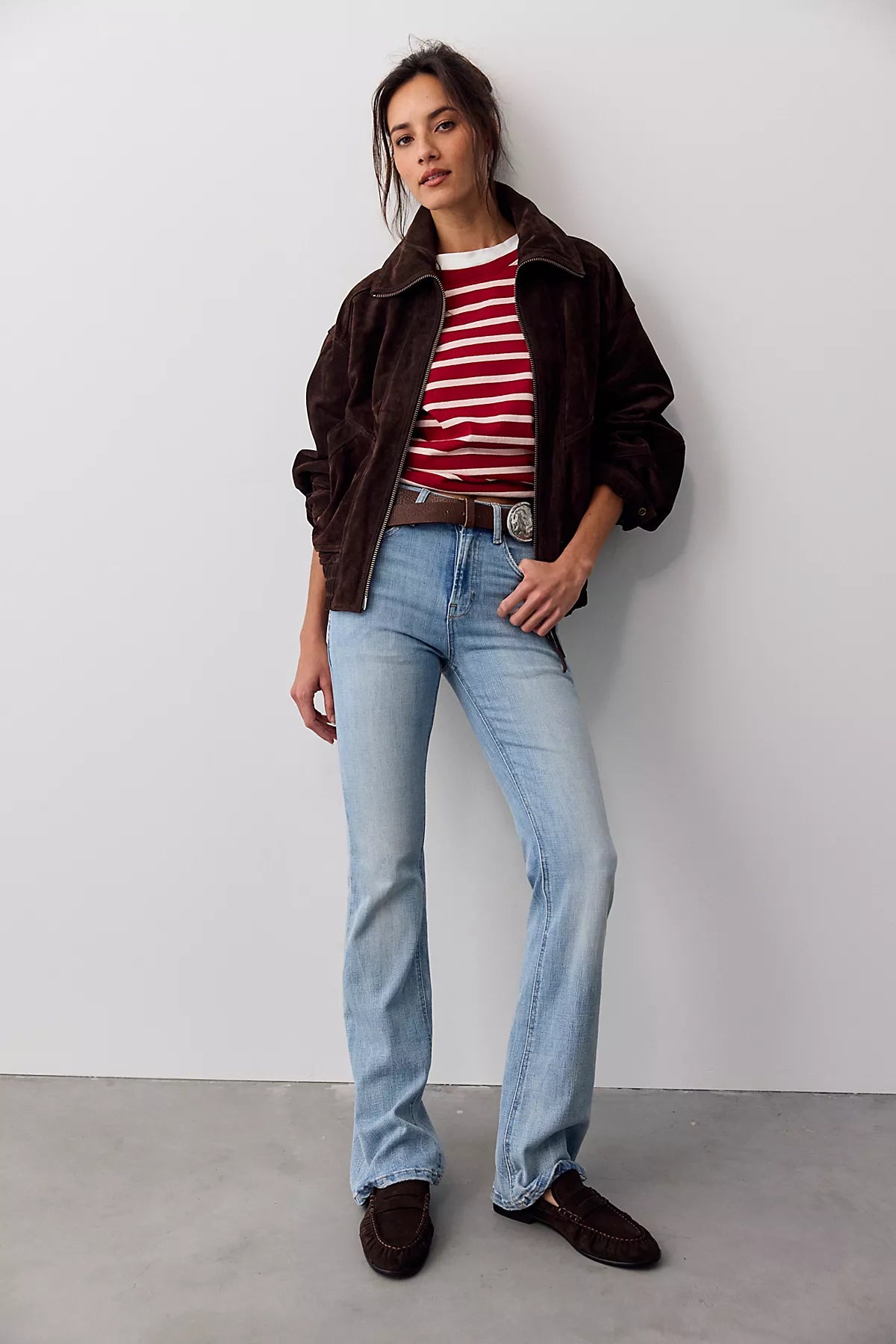 We The Free Double Knot High-Rise Straight Bootcut Jeans