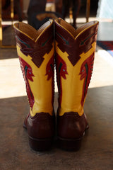 Vintage 1990s Rocketbuster Broken Arrow Cowboy Boots by Lauren Owen of Texas