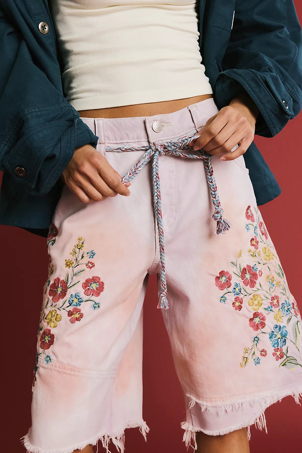 We The Free Sweet Destiny Embroidered Shorts