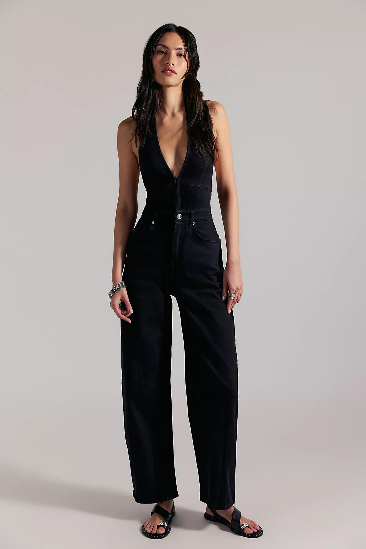 We The Free Lark Denim Jumpsuit