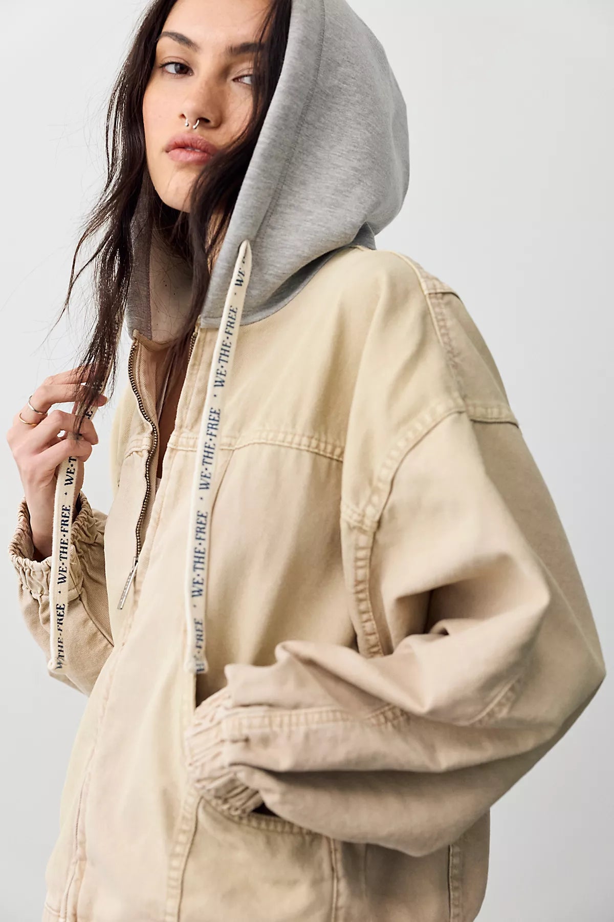 We The Free Iggy Hooded Denim Jacket