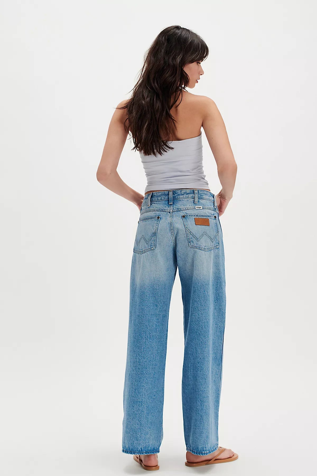Wrangler World Wide Mid-Rise Wide-Leg Jeans