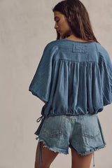 We The Free Marysol Denim Top