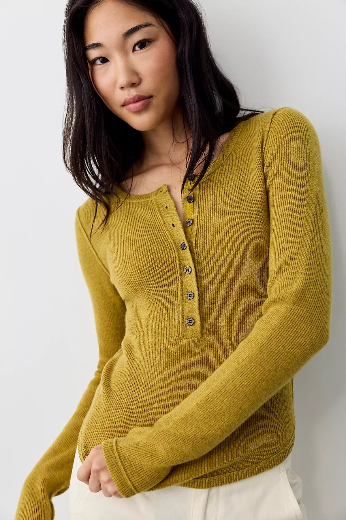 We The Free Hudson Solid Cashmere Henley