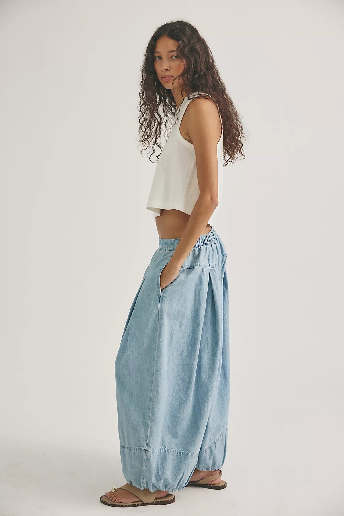 We The Free Moonflower Pull-On Balloon Jeans