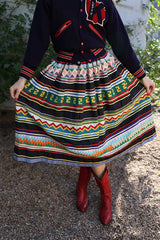 Vintage Rare 1950s Patchwork Full Skirt by Lauren Owen of Texas