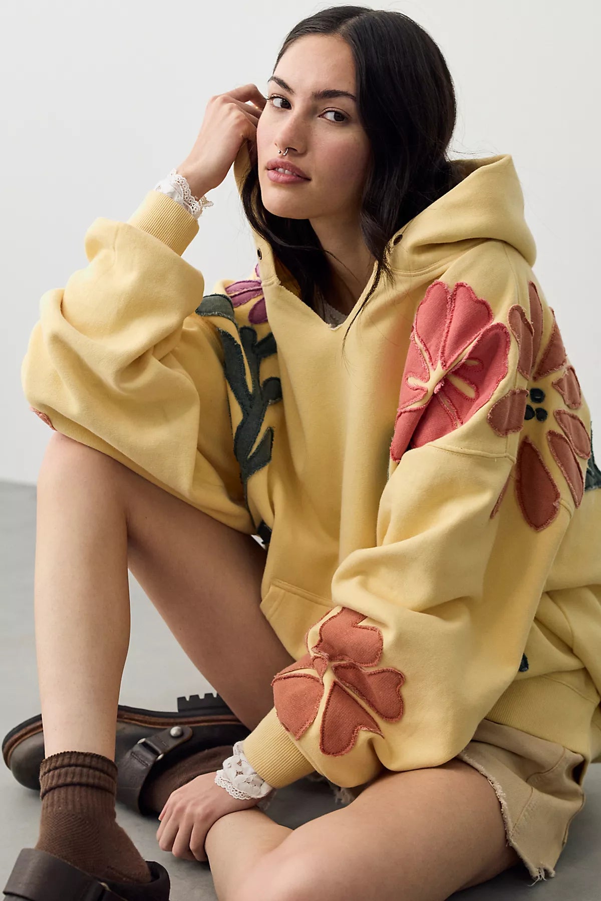 We The Free It's A Vibe Flowers Hoodie