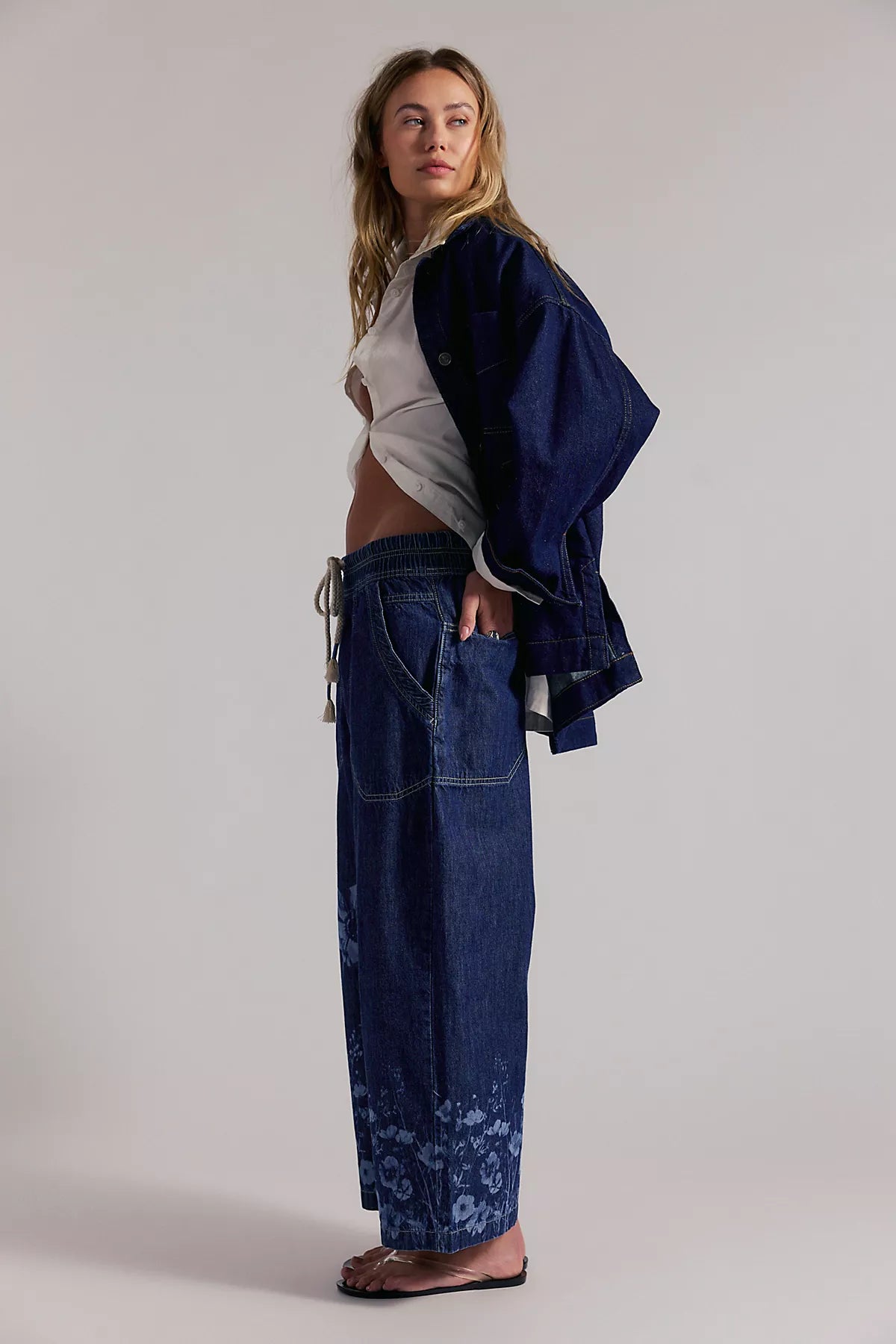 We The Free Easy Peasy Printed Pull-On Jeans