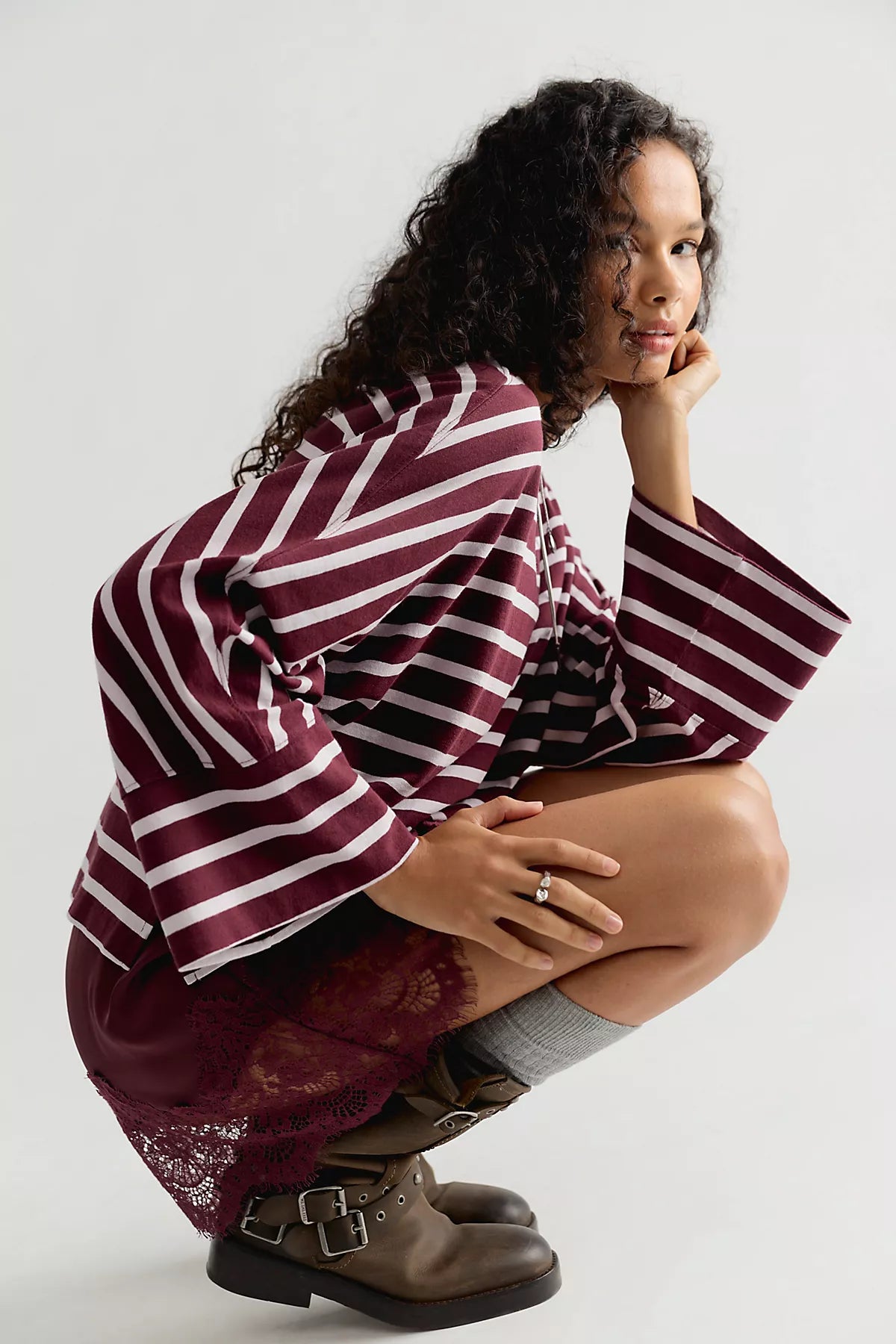 We The Free Atlas Dolman Striped Long Sleeve Top