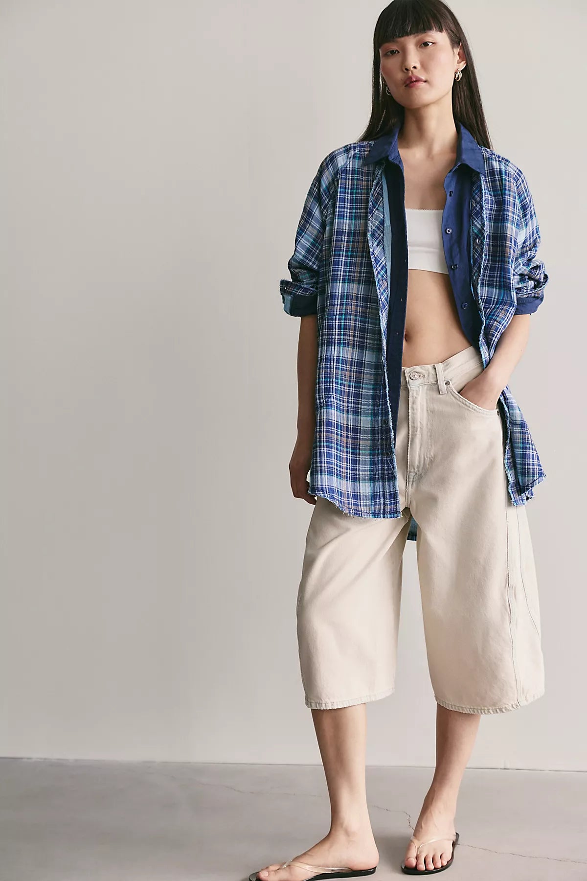 We The Free Summer Daydream Plaid Tunic