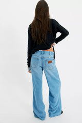 Wrangler World Wide Mid-Rise Wide-Leg Jeans