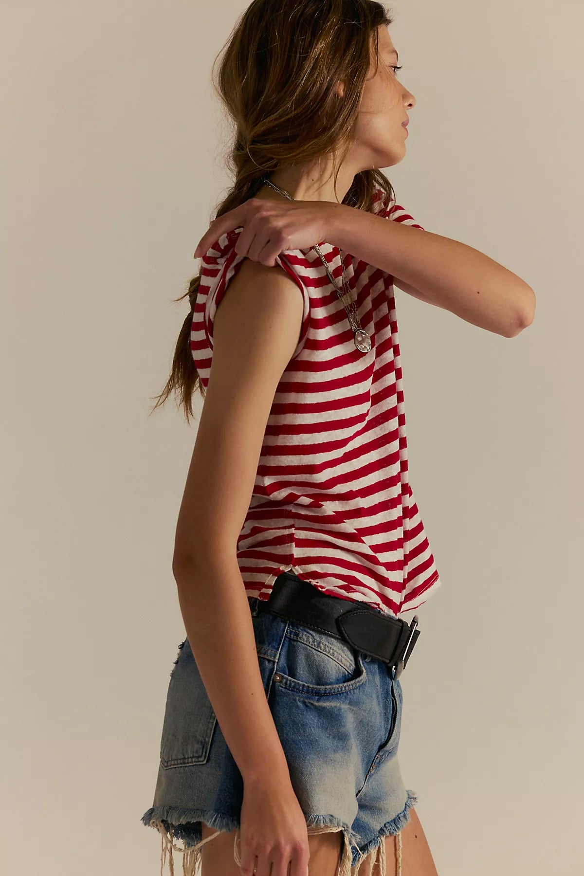 We The Free Nora Striped Linen Tee