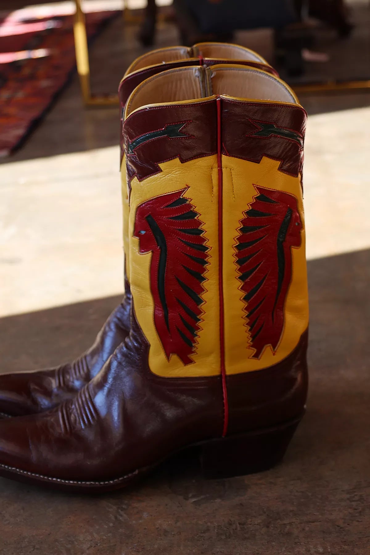 Vintage 1990s Rocketbuster Broken Arrow Cowboy Boots by Lauren Owen of Texas