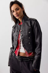 We The Free Ryland Vegan Leather Band Jacket
