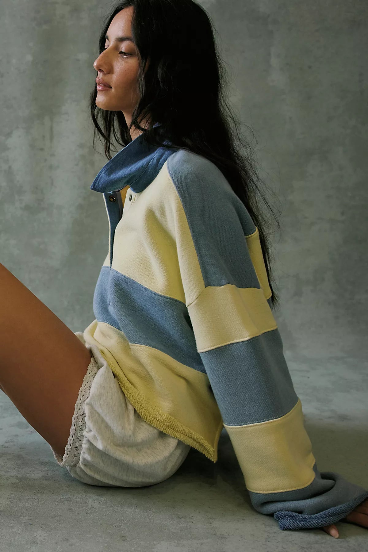 We The Free Bubble Gum Rugby Sweatshirt