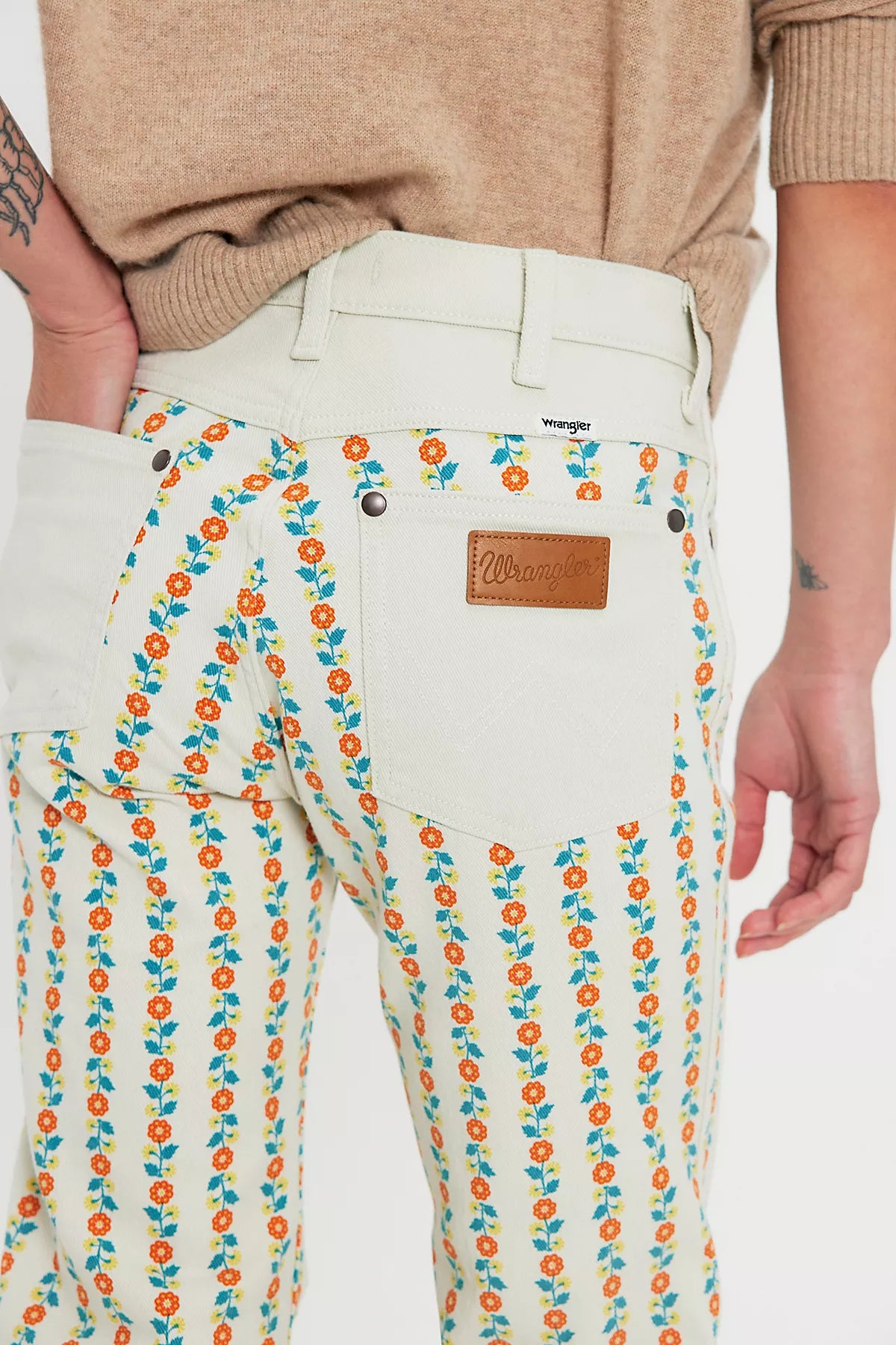 Wrangler 70s Printed Flare Jeans