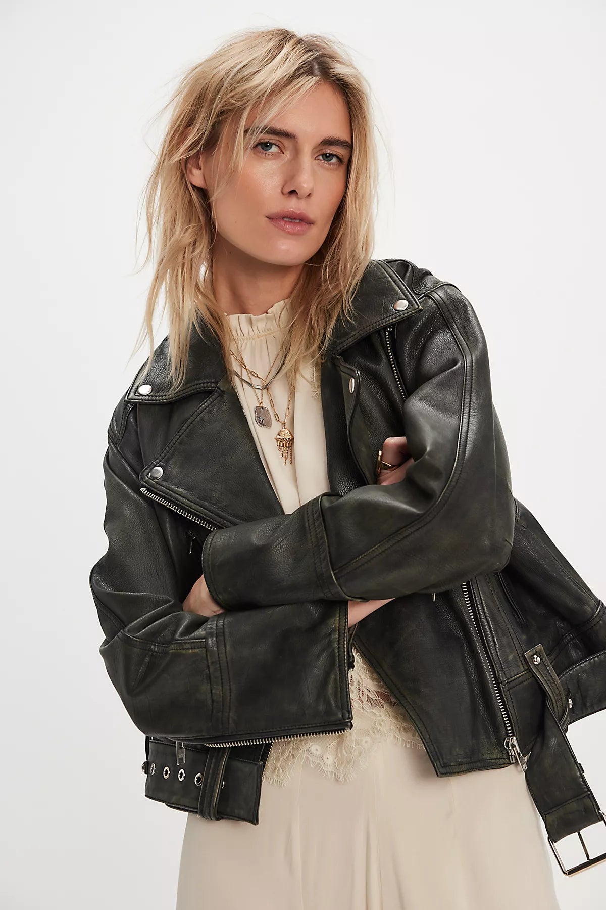 We The Free Mina Leather Jacket