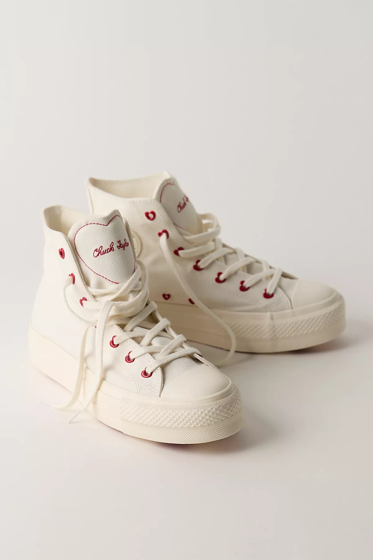 Chuck Taylor All Star Hearts Lift Platform Sneakers