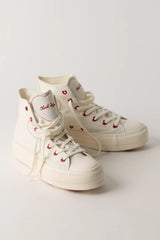 Chuck Taylor All Star Hearts Lift Platform Sneakers