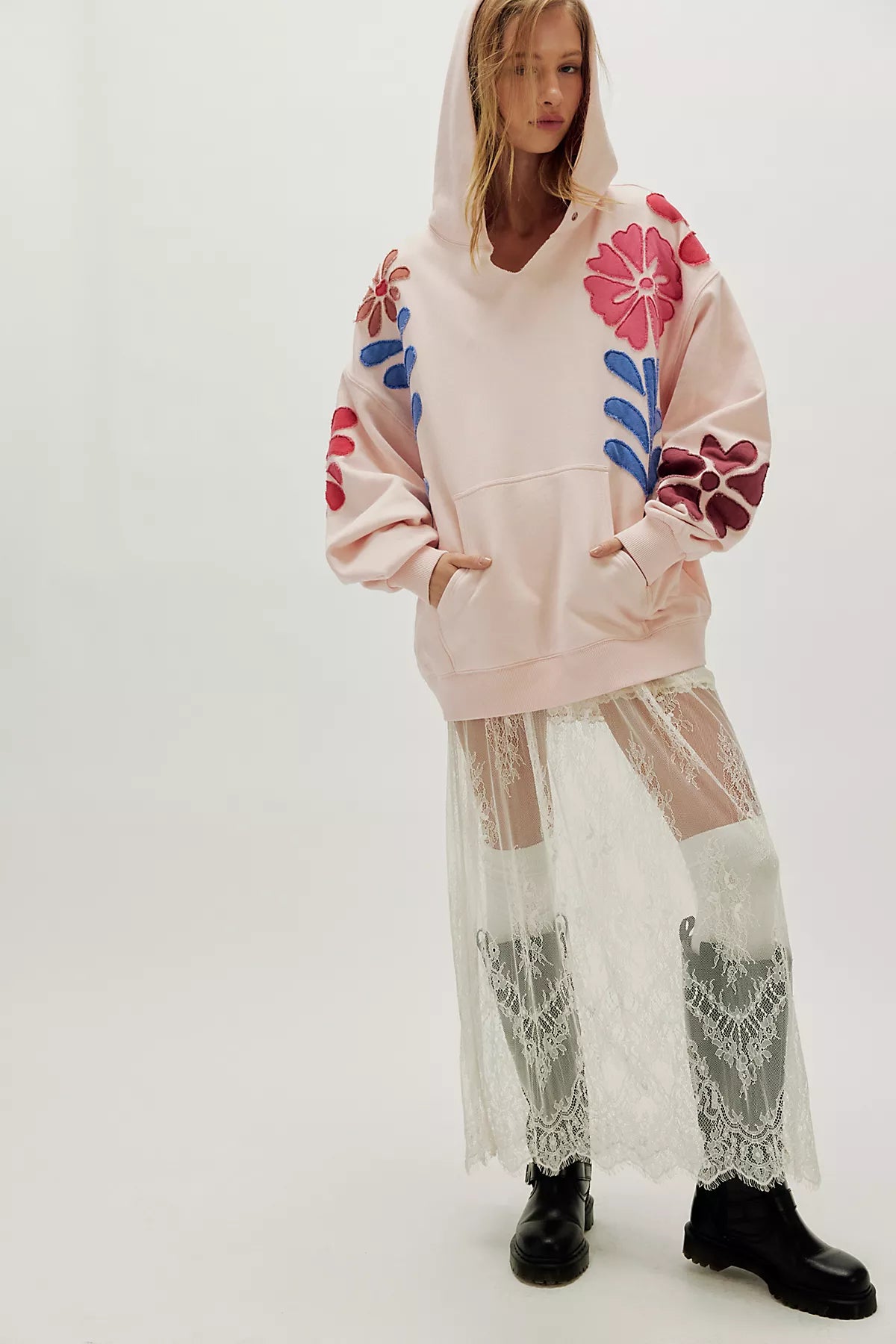 We The Free It's A Vibe Flowers Hoodie