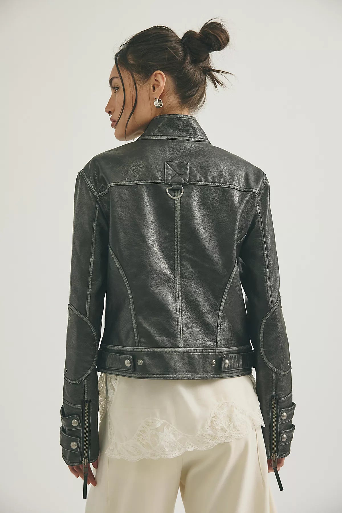 We The Free Jesse Vegan Leather Moto Jacket
