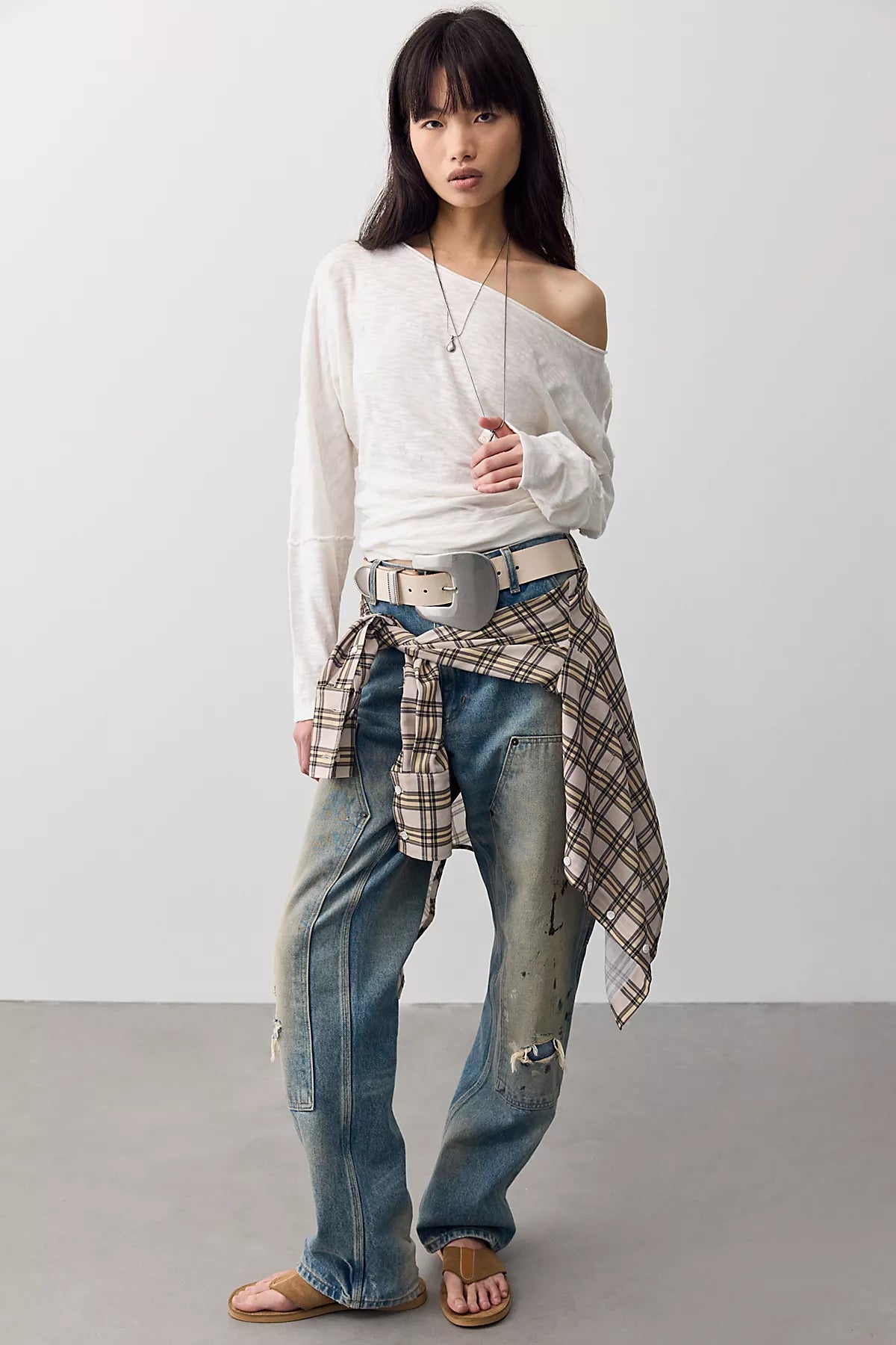 We The Free Europa Off-The-Shoulder Long Sleeve Top