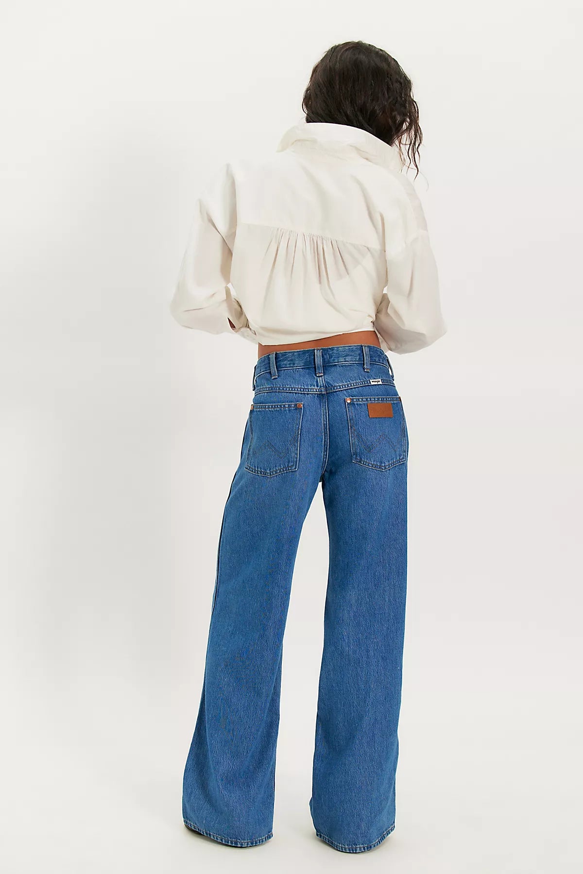 Wrangler World Wide Mid-Rise Wide-Leg Jeans