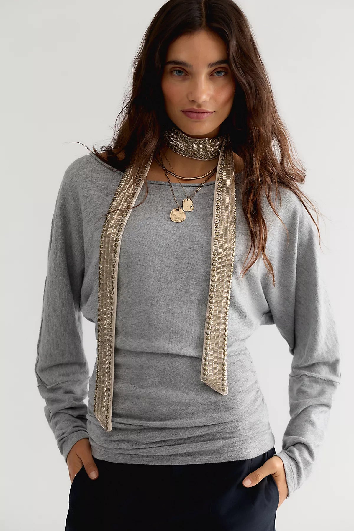 We The Free Europa Off-The-Shoulder Long Sleeve Top